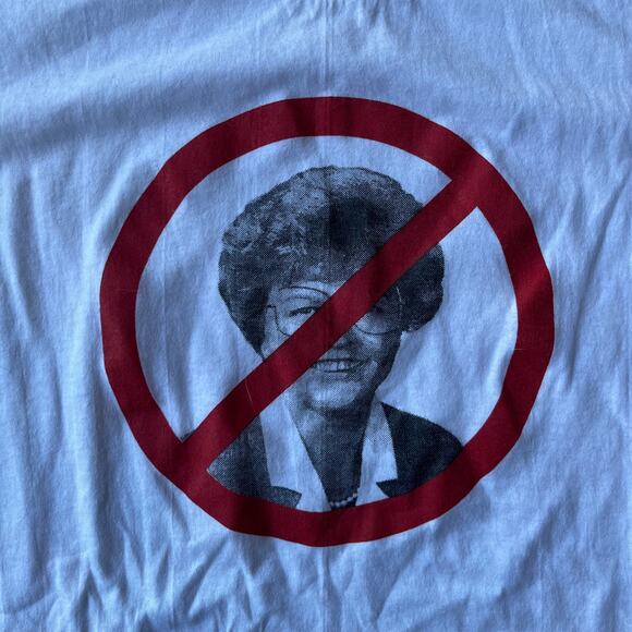 VINTAGE ANTI BARBARA ROBERTS OREGON GOVERNOR POLITICAL SHIRT LARGE 90S WHITE - Picture 6 of 6